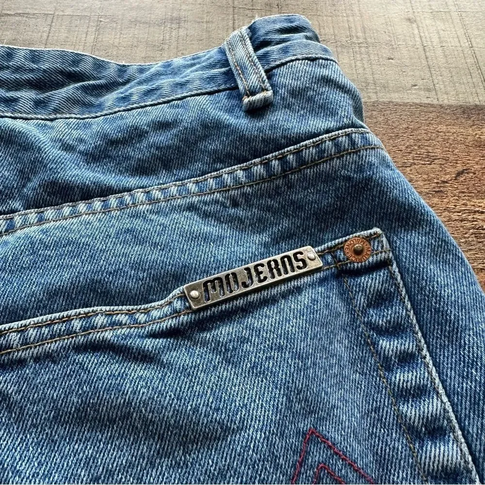 Vintage 90’s Mojeans by Maurice Malone hip hop loose Blue Denim Jeans men’s 36